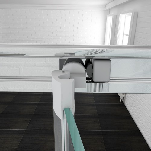 Folding Showe Door Bifold Shower Screen Wall to Wall Size 800/860/900/1000mm - Picture 17 of 22