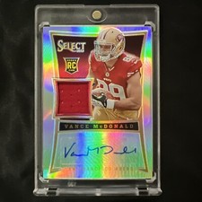 2013 Panini Select - Rookie Autographs #247 Vance McDonald /99 (AU, MEM, RC)