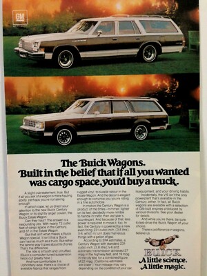 1977 Buick Wagon Print Ad Cargo Space