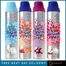 1001 CARPET FRESH AEROSOL FOAM SPRAY 300ML FOR CARPETS RUGS & UPHOLSTERY NEW