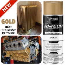 Universal Gold Spray Paint Golden Hi-Tech Engine Sprayer Fast Dry 12 Oz Eggshell