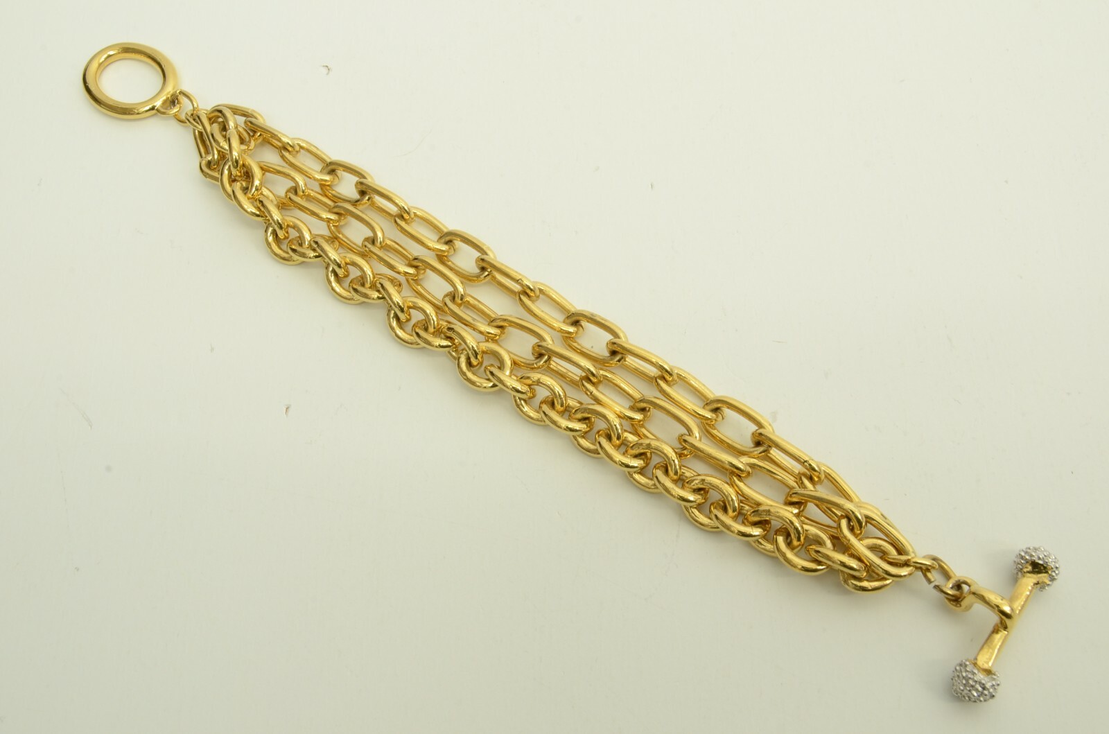 Authentic Givenchy GP Toggle Loop Bracelet Rhines… - image 3