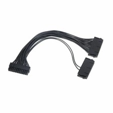 Supply Splitter, Dual PSU Cable Adapter 24 Pin 20 4 Pin ATX Motherboard