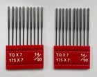 INDUSTRIAL BUTTON SEWING NEEDLES TQ X 7 OR 175 X 7 SES SIZE 14/90 - 20 NEEDLES