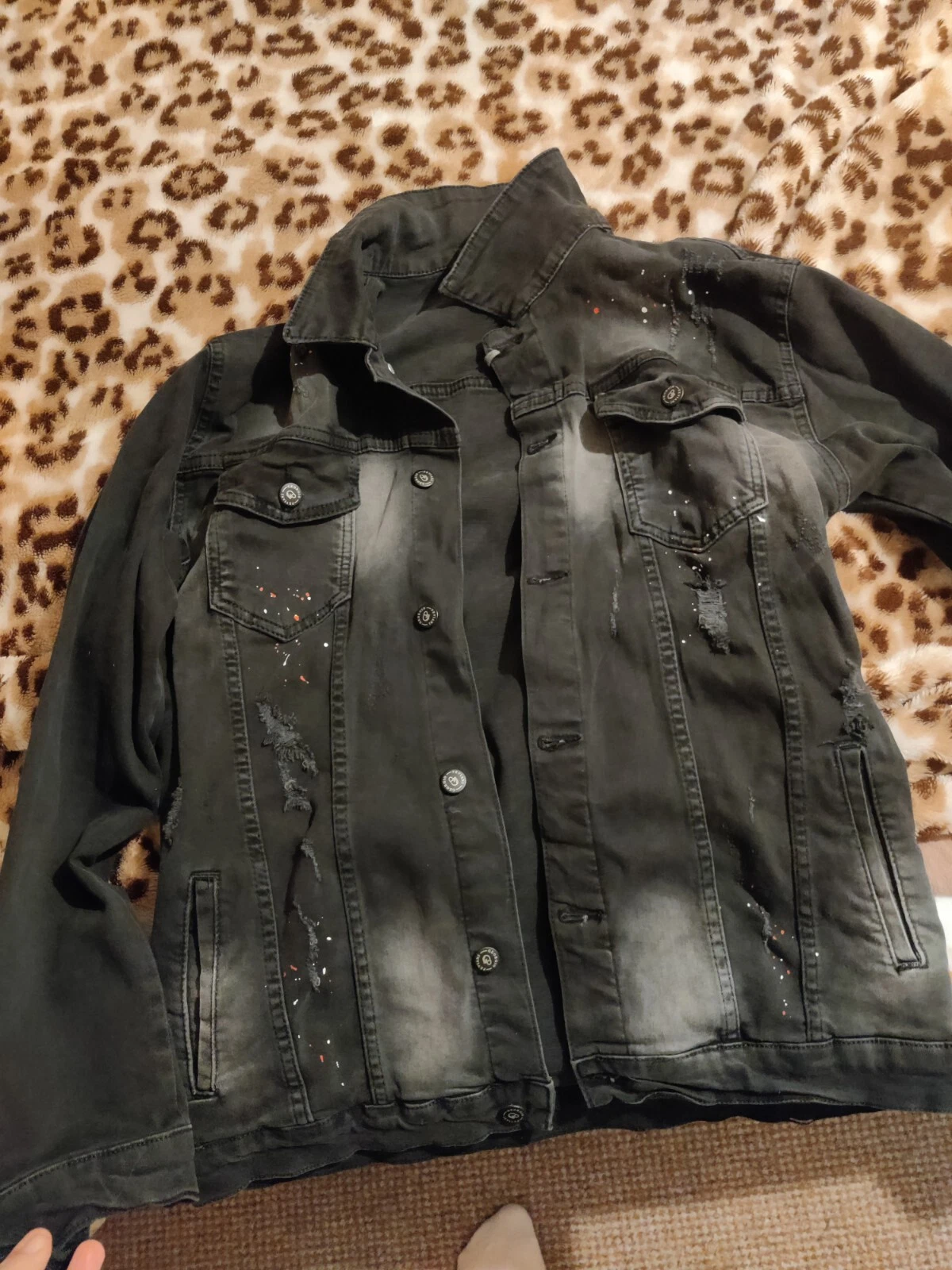 mens denim jacket large