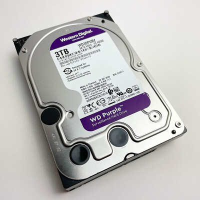 WD Purple 3TB Internal Hard Drive Surveillance HDD 3.5256MB 5400