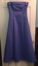 Urban Girl Nites Long Formal Strapless Periwinkle Formal Gown Junior's 7/8
