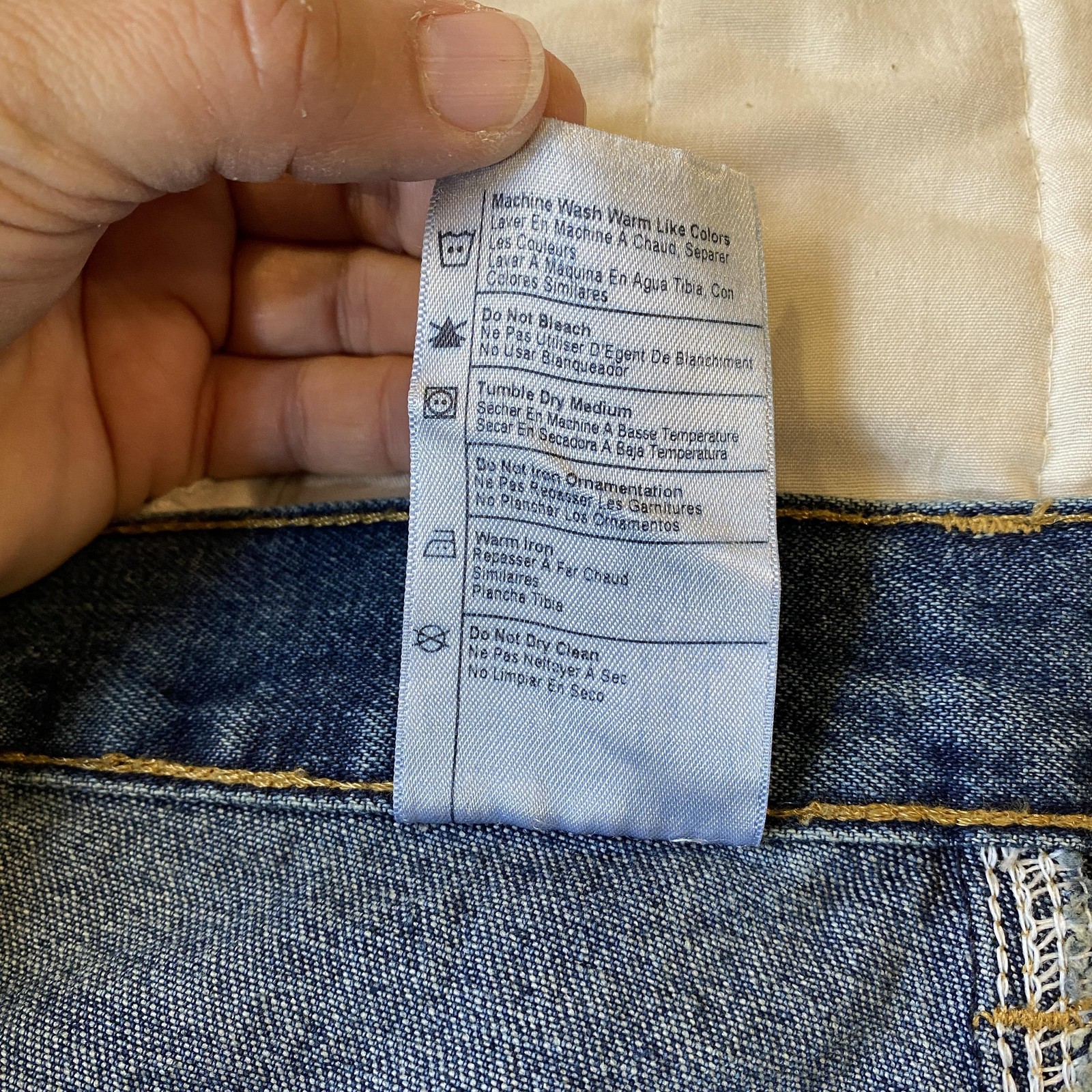 Carhartt Jeans Mens 48x30 Blue Loose Original Fit Work Dungaree Denim B13 Rugged thumbnail 9