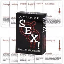 Sex Cards Game Adult Sexual Position Couples Foreplay Fun A Year of Sex New-