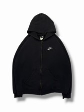 Vintage 90 s Faded Black Nike Zip Up Hoodie
