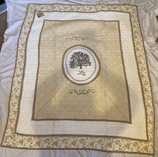 Cracker Barrel TREE OF LIFE Quilted Throw 50x60" Be Still Know That I Am God New