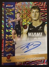 2025-26 Topps Finest - Masters Autographs Kasparas Jakucionis Red & Black /10