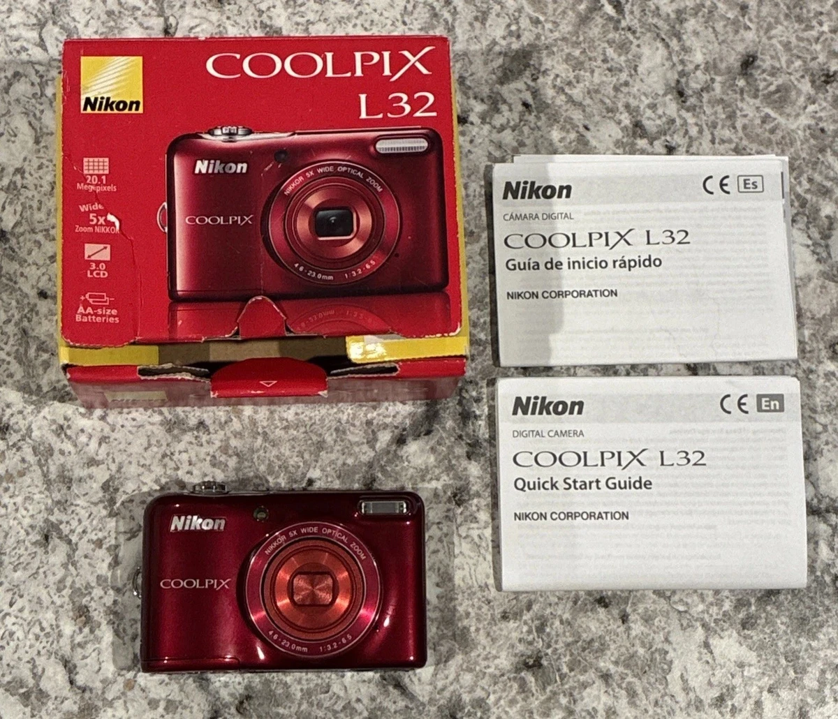Nikon COOLPIX Red Digital Cameras for sale - eBay
