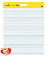 Post-it Easel Pad 20"x23" White w/Lines 2 Pads Command Strips Included