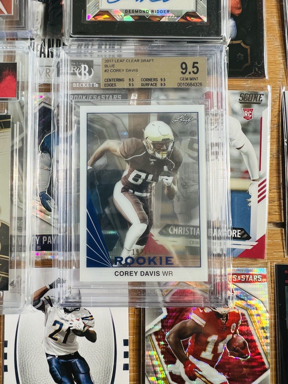 NFL Graded Slab Lot Stars Rookie Auto Serial# Prizm BGS SGC Mahomes view 3