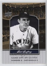 2008 Upper Deck Yankee Stadium Legacy Red Ruffing #YSL699 HOF 4ns