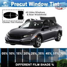Precut All Sides Window Film Any Tint Shade For Honda Civic Sedan 2016-2021