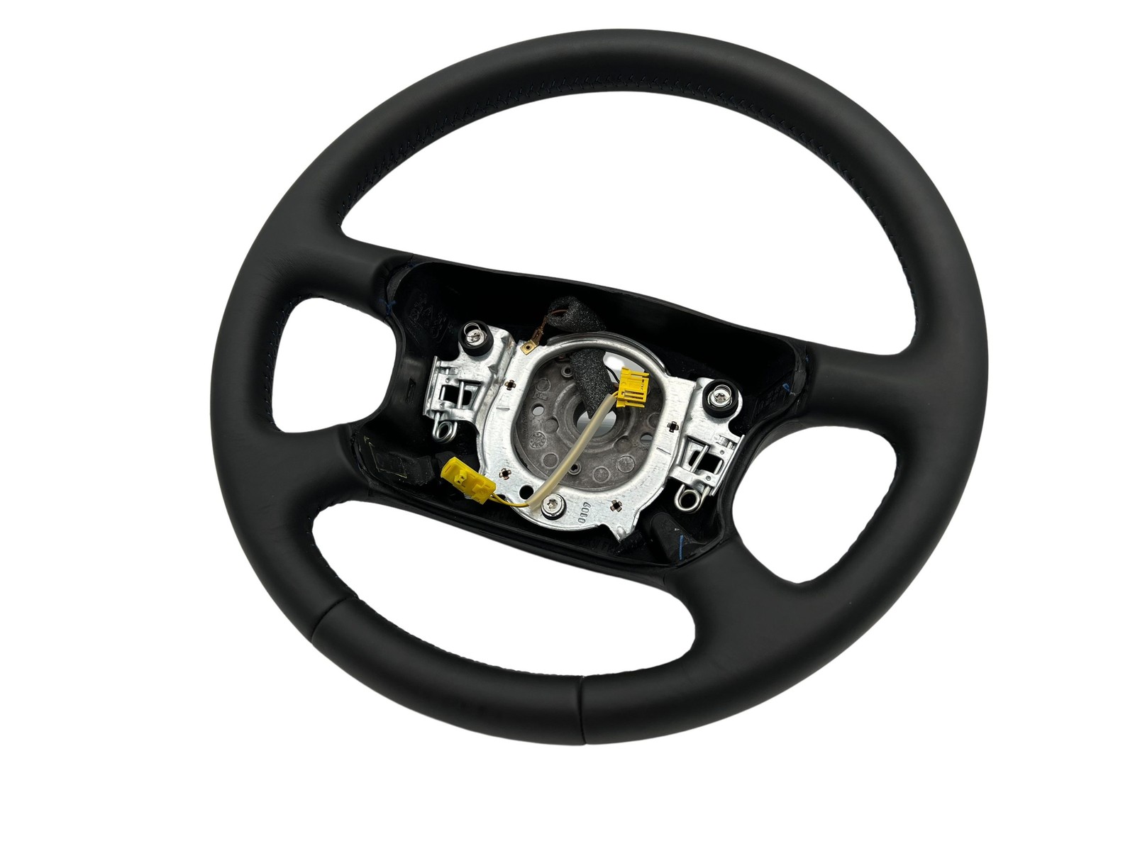 Volkswagen VW Sharan 7M Seat Alhambra 7V Leather Steering Wheel 4-Spoke Black