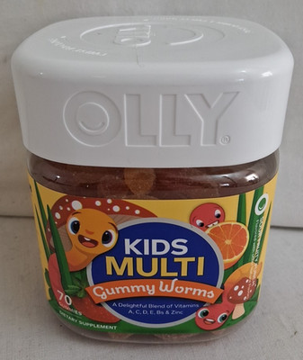 OLLY Kids MULTI-vitamin Dietary Supplement Yum Berry Punch 100 COUNT BB 12/26