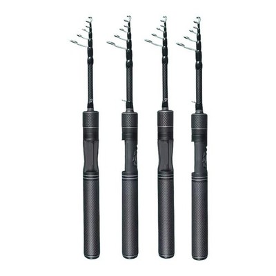 Lightweight Telescopic Lure Rod 1 5 1 8 Meters Carbon Handle for Travel