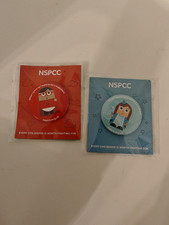 NSPCC Charity Super Hero Red and Blue New Pin Badges