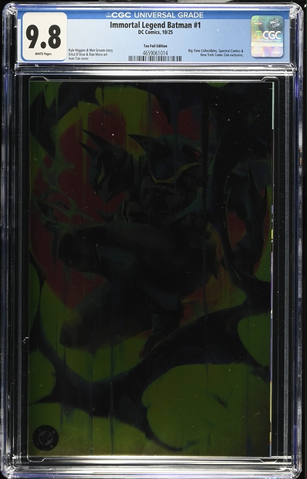 Immortal Legend Batman 1 CGC 9.8 Ivan Tao Foil Variant