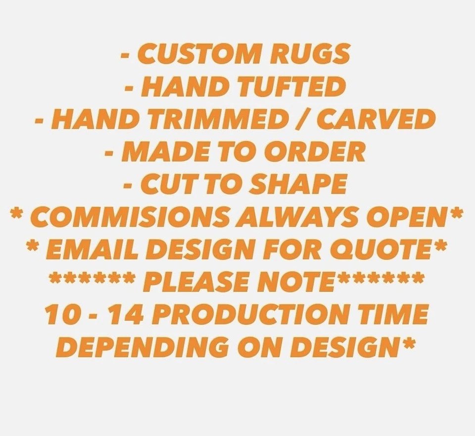 Alfombra acolchada a mano Kith - 32” x 14” - NY Knicks - azul x naranja - decoración de miel - KITH Foto 4 de 4