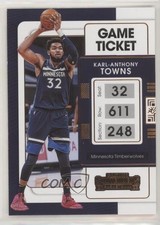 2021-22 Panini Contenders Game Ticket Bronze Karl-Anthony Towns #15 0n9q