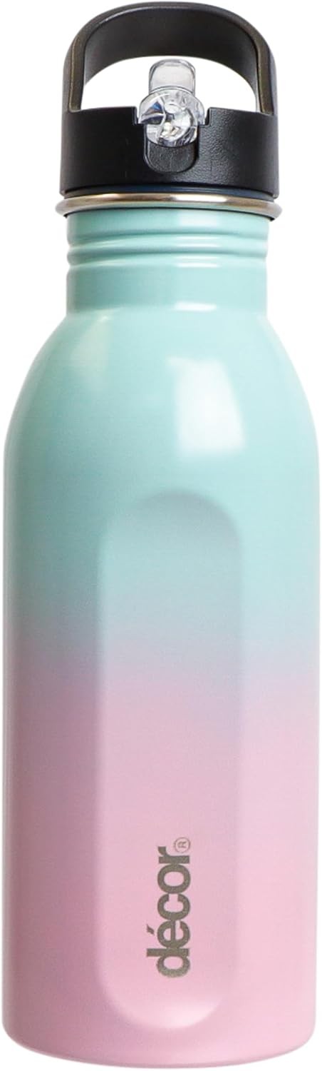 500ml Stainless Steel Water Bottle with Straw Leakproof BPA Free Reusable