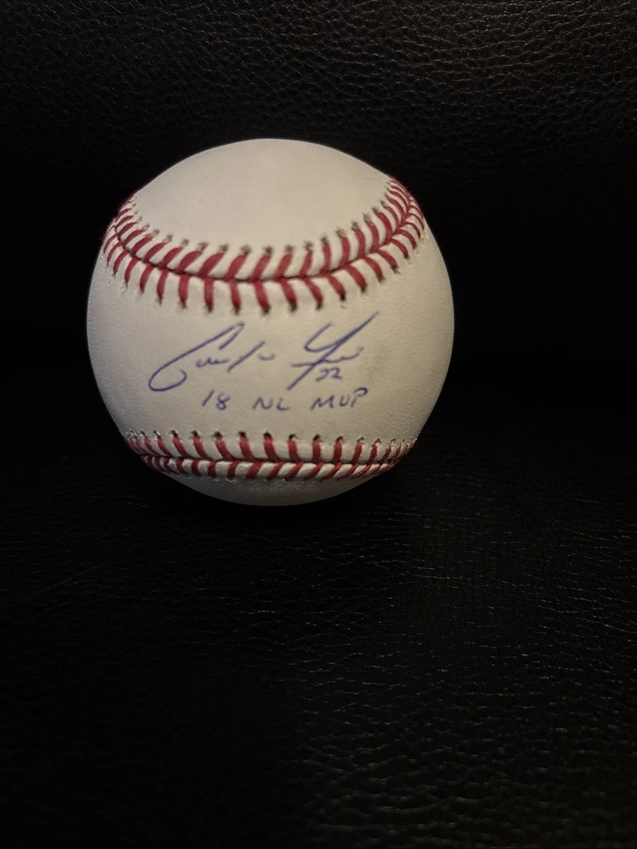 Christian Yelich Original Autographed Baseball MLB Balls for sale