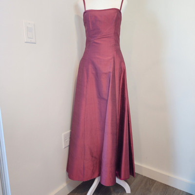 Corey Lynn Calter Womens 6 Pink Silk Gown Fully Lined Spaghetti Straps