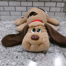 1985 Tonka Pound Puppy Plush, 13" Classic, Vintage, Red Collar w/Tag