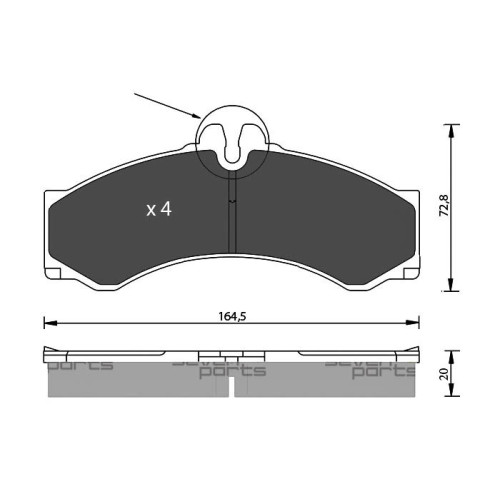 Plaquettes de frein Seven Parts SVP20062 pour voyager serein en Audi et Seat