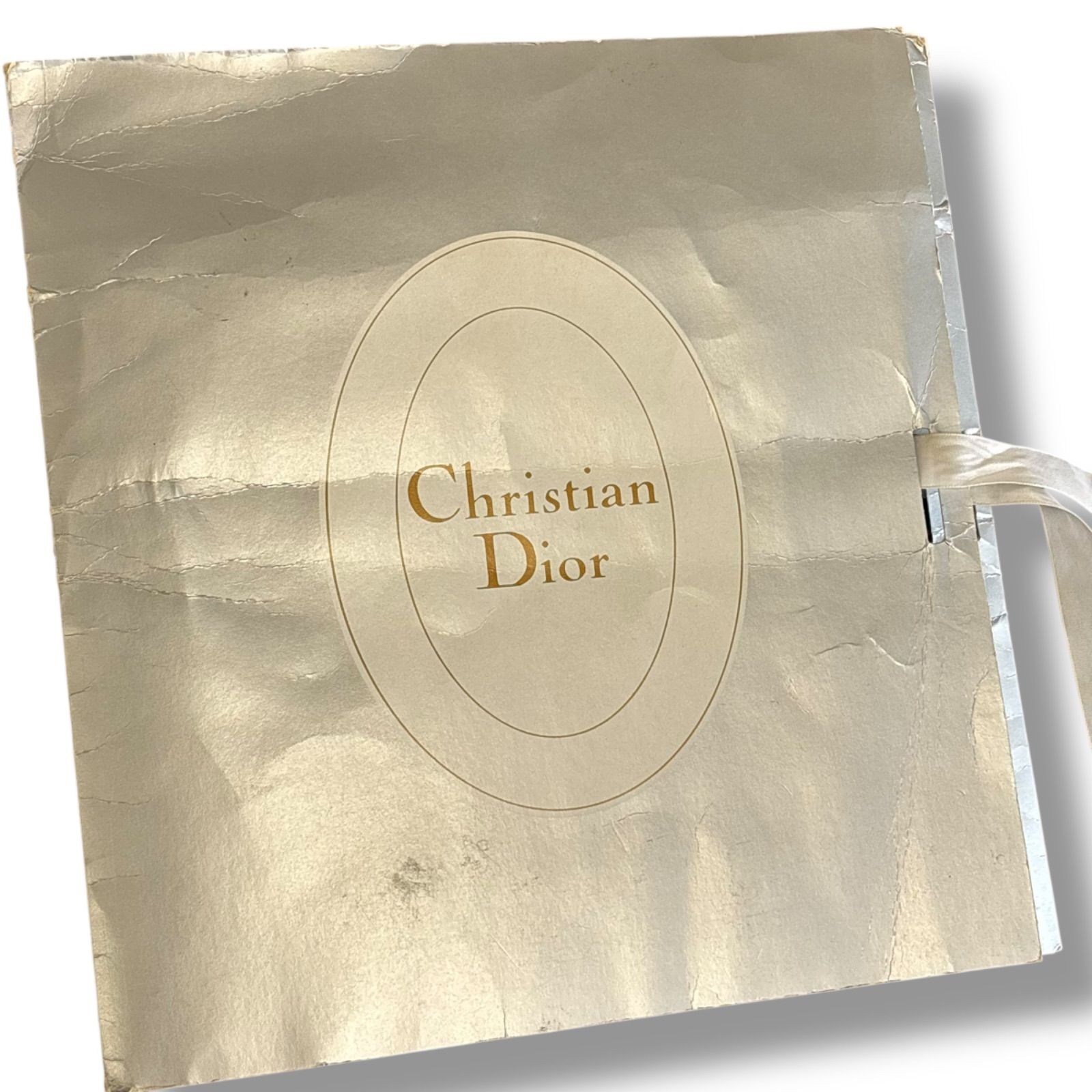 Christian Dior Silk Square Scarf Red/Gold 34.3 in Pre owned thumbnail 12