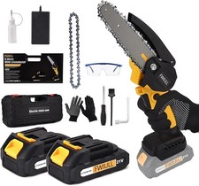 Motosega 6'' dotata di Pompa Olio 2 batterie lubrificata