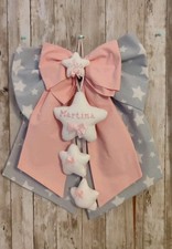 Fiocco nascita bimba nome personalizzabile 