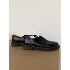 Dr. Martens 1461 Black Smooth Leather 3-Eye Shoes. Men  s size 12.