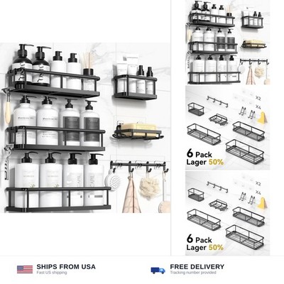 YASONIC Shower Caddy Adhesive, 100% Rustproof Shower Organizer with Soap Hold...