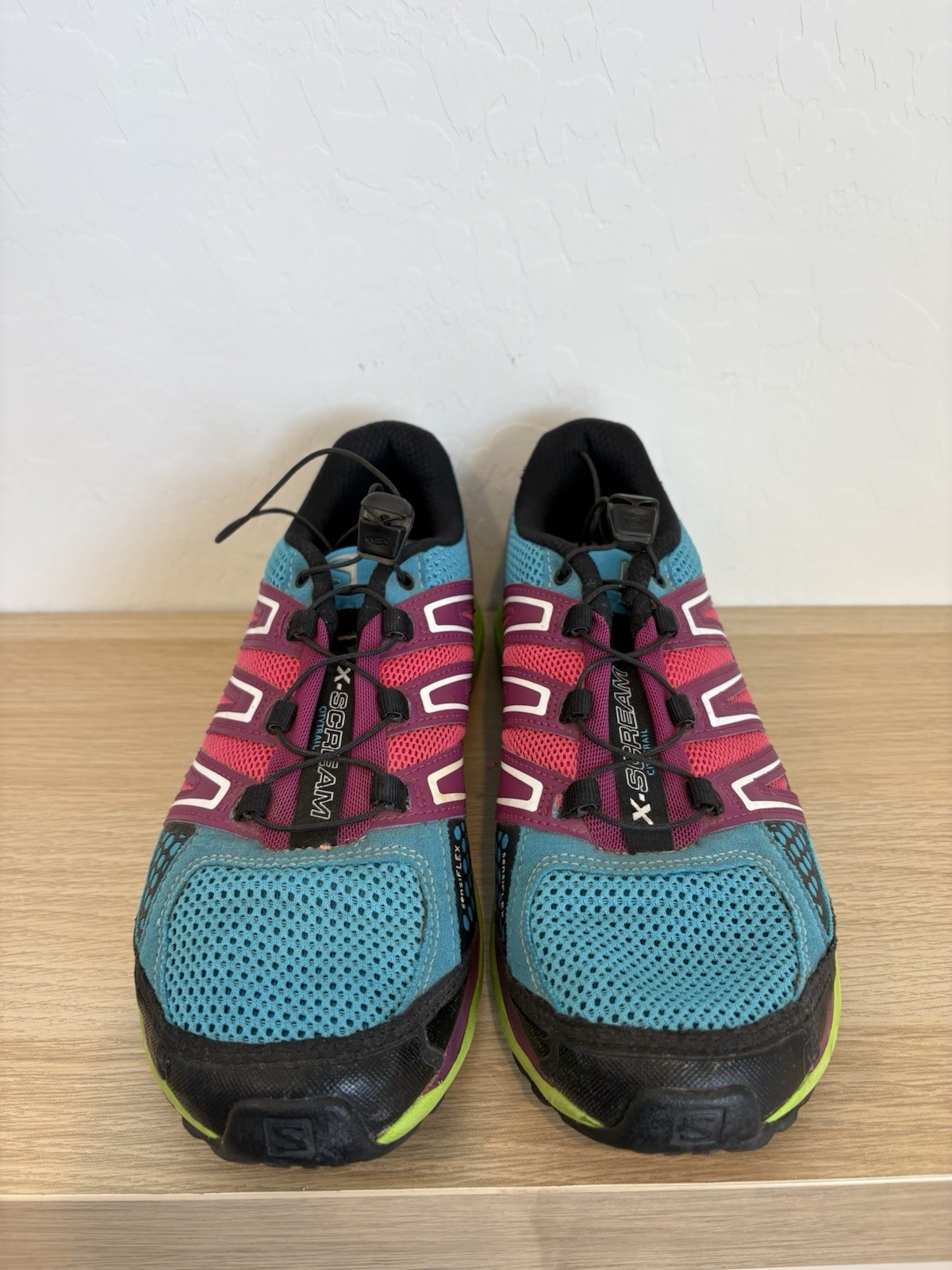 Scarpe da trail donna taglia 7 5 Salomon X Scream blu verde viola 368905