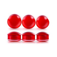 Precise Dimensions Set Color Acrylic O-Ring Ear Plugs Tunnels Gauges Stretche...