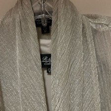 R M Richards Shimmering Silver Dress Jacket