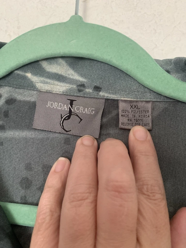 Camisa XXL Jordan Craig Colorida Estampado Gráfico Botón Delantero Para Hombre Foto 2 de 3