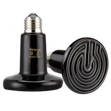 2 X 150W E27 Infrared Ceramic Heat Emitter Reptile Heat Lamp Bulb Lizard Snakes