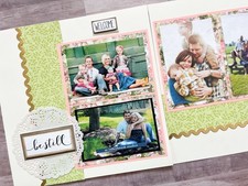Family Scrapbook pages, Premade Family Pages, Family Scrapbook Layouts
