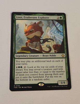 MtG Loot, Exuberant Explorer (FDN-0106) Rare English MINT