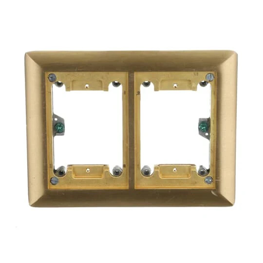 ABB 642-P-CACB Brass Carpet Activation Kit Flush Service 2-Gang