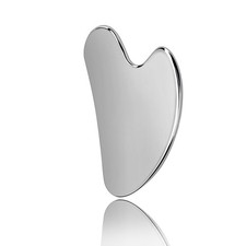 Gua Sha, Stainless Steel Sha Facial Tools, Guasha Tool for Face Silvery