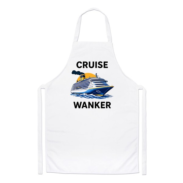 Rude BBQ Kochexapron Cruise Wanker Chefs Segelboot Vater Tag Mutter Geschenk-image