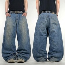 Vintage y2k distressed ultra baggy wide leg archive rare skater grunge jeans