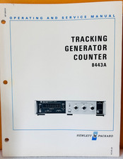 HP 08443-90009 Model 8443A Tracking Generator Counter Oper & Service Manual.